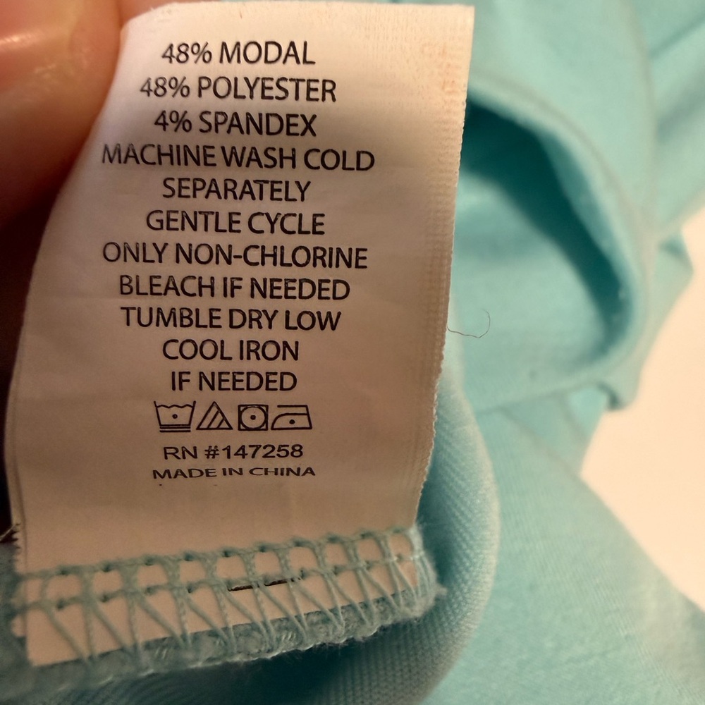 Simply Southern Sea Cropped Hoodie Large Ice Blue Coastal Cowgirl - Picture 4 of 10